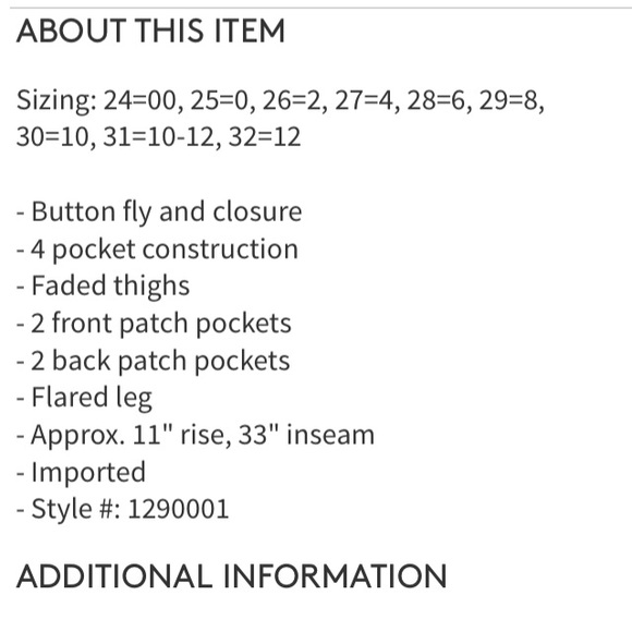 High Waisted Boho Jeans - Picture 2 of 3